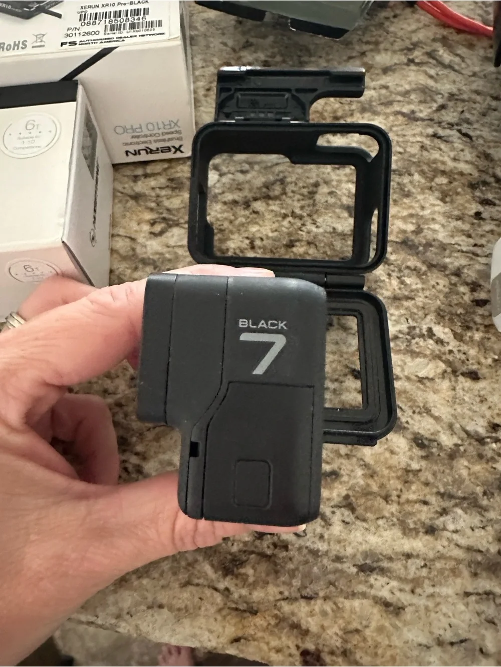 GoPro Hero 7 Black Action Camera with Housing and accessories